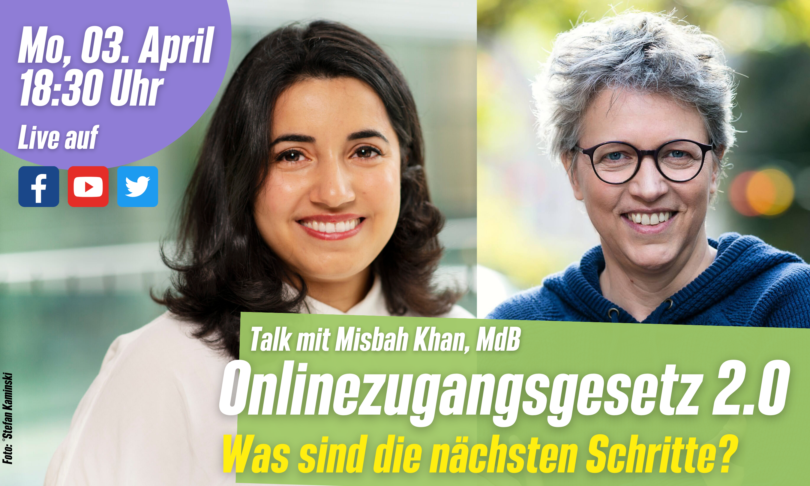 Read more about the article Nachholtermin: Onlinezugangsgesetz – Talk mit Misbah Khan (MdB)