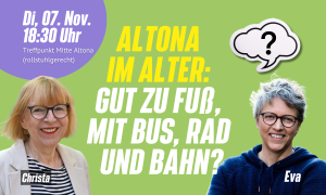 Read more about the article Altona im Alter: Gut zu Fuß, mit Bus, Rad und Bahn?